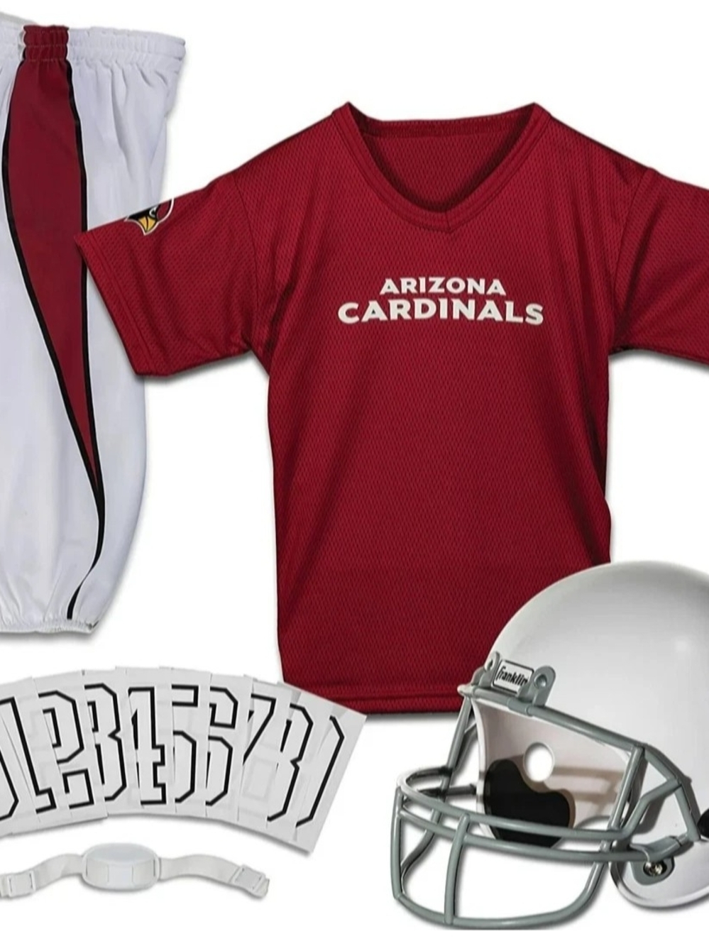 Arizona Cardinals Deluxe Kids 5 Pc Uniform Set by Franklin Sports